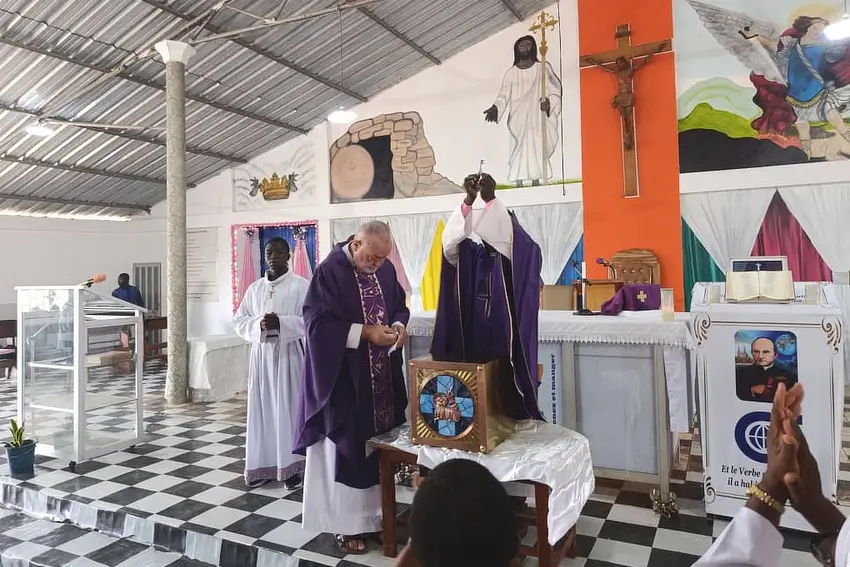 Nowe tabernakulum w Fidokpui